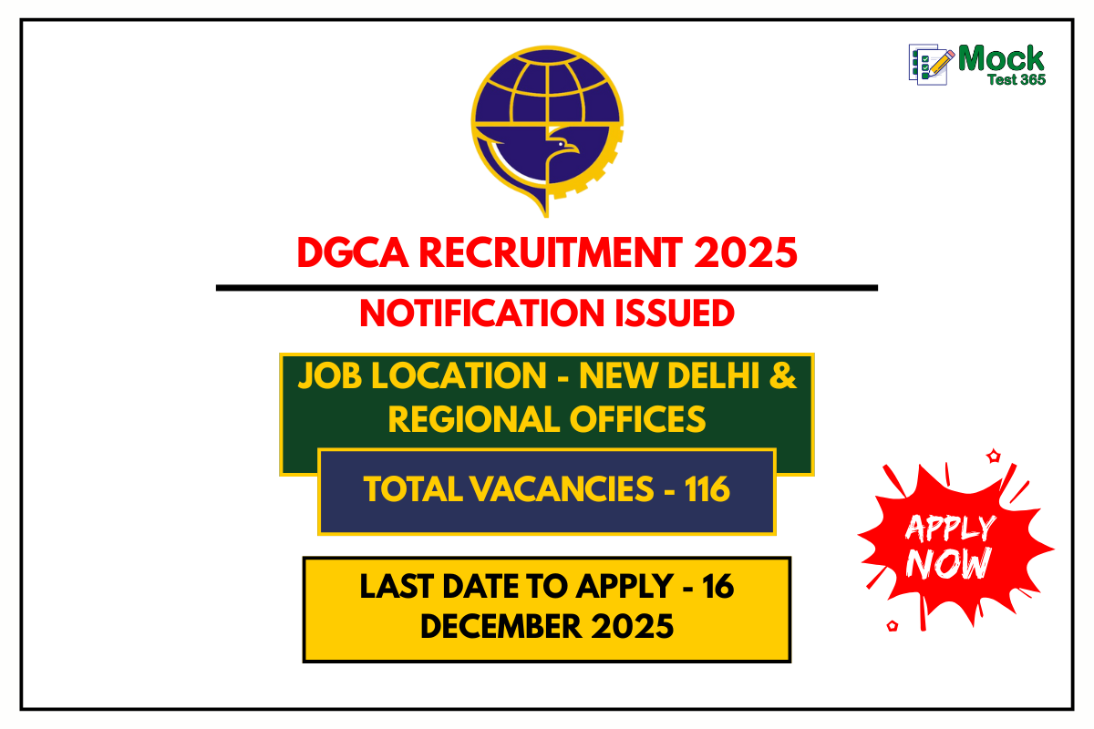 DGCA Recruitment 2025 Apply for 116 Various Posts on Deputation Basis