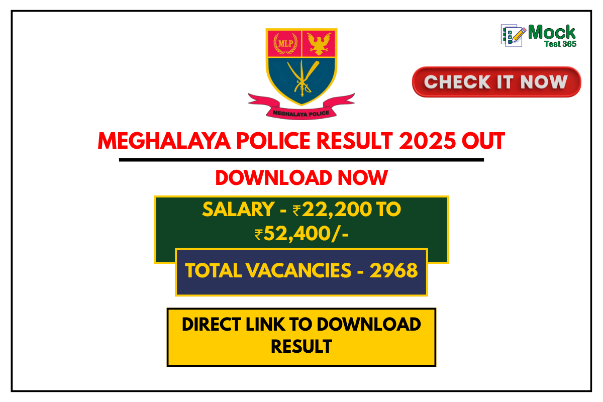 Meghalaya Police Result 2025 OUT – Download Merit List PDF