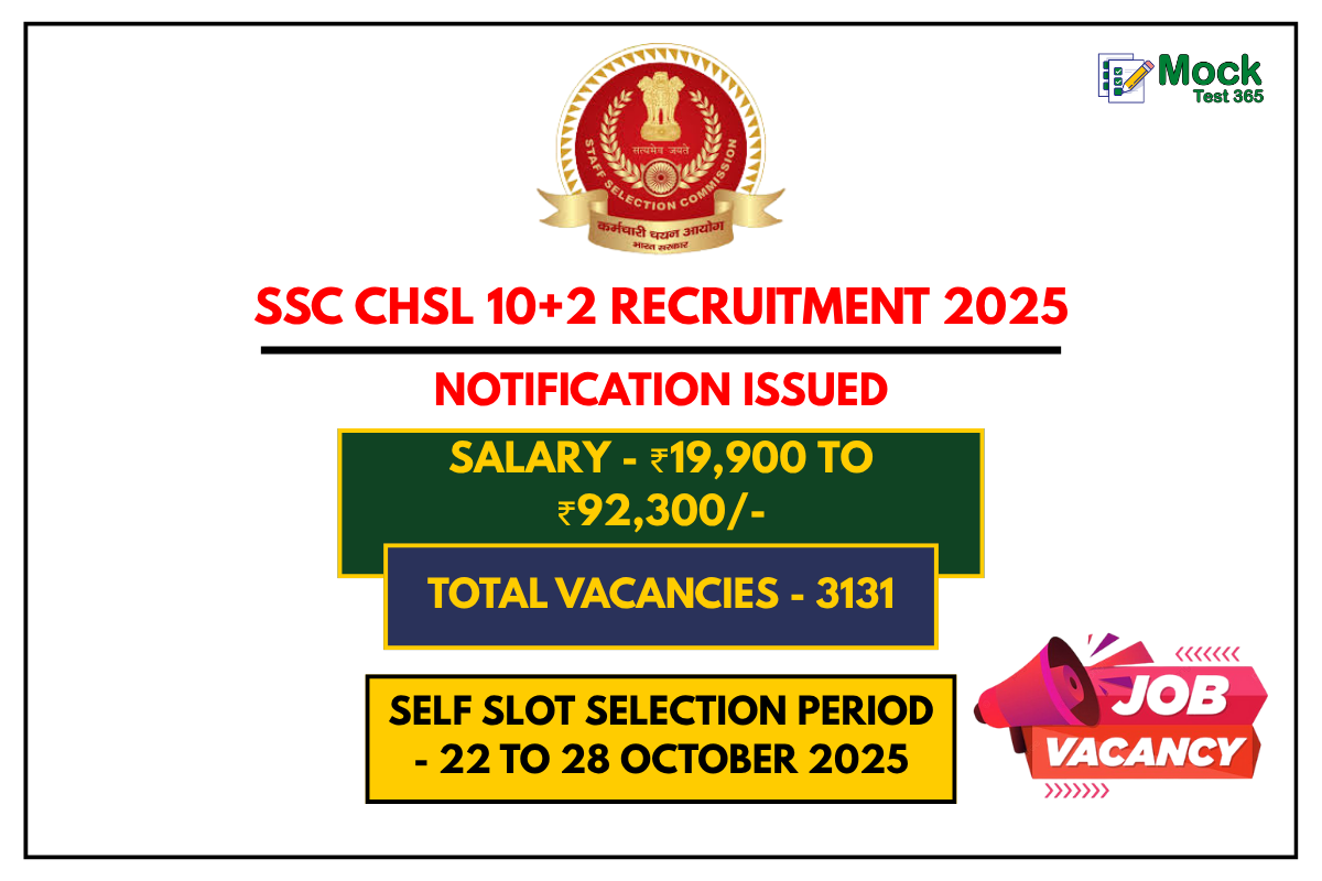 SSC CHSL 10+2 Recruitment 2025 Apply Online for 3131 LDC, JSA & DEO Posts