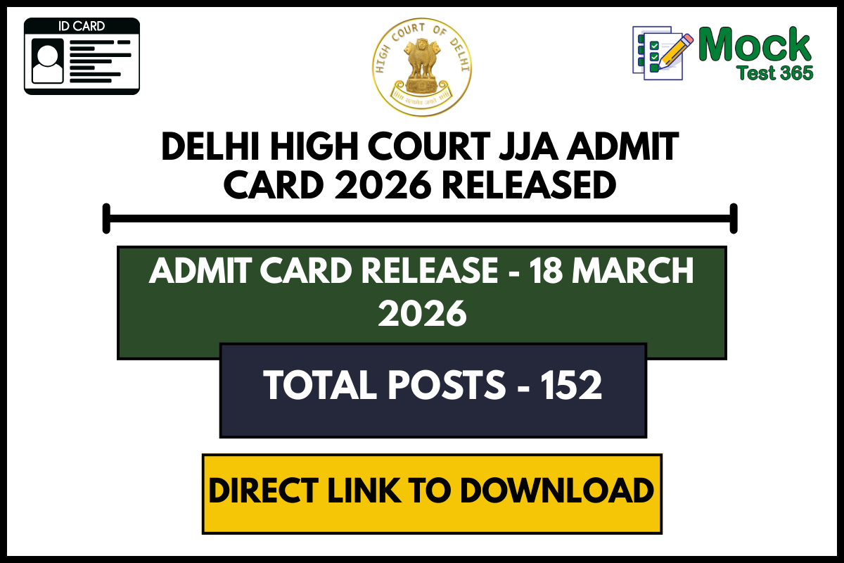 Delhi High Court JJA Admit Card 2026 Released