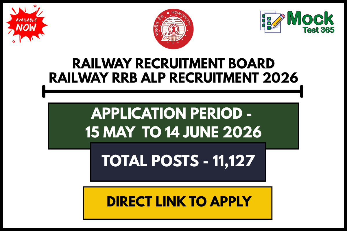 Railway Recruitment Board Railway RRB ALP Recruitment 2026 – 11,127 Posts