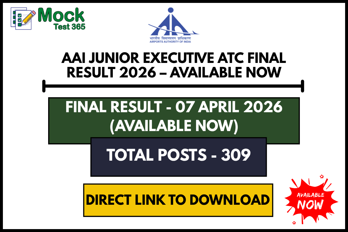 AAI Junior Executive ATC Final Result 2026 – Available Now