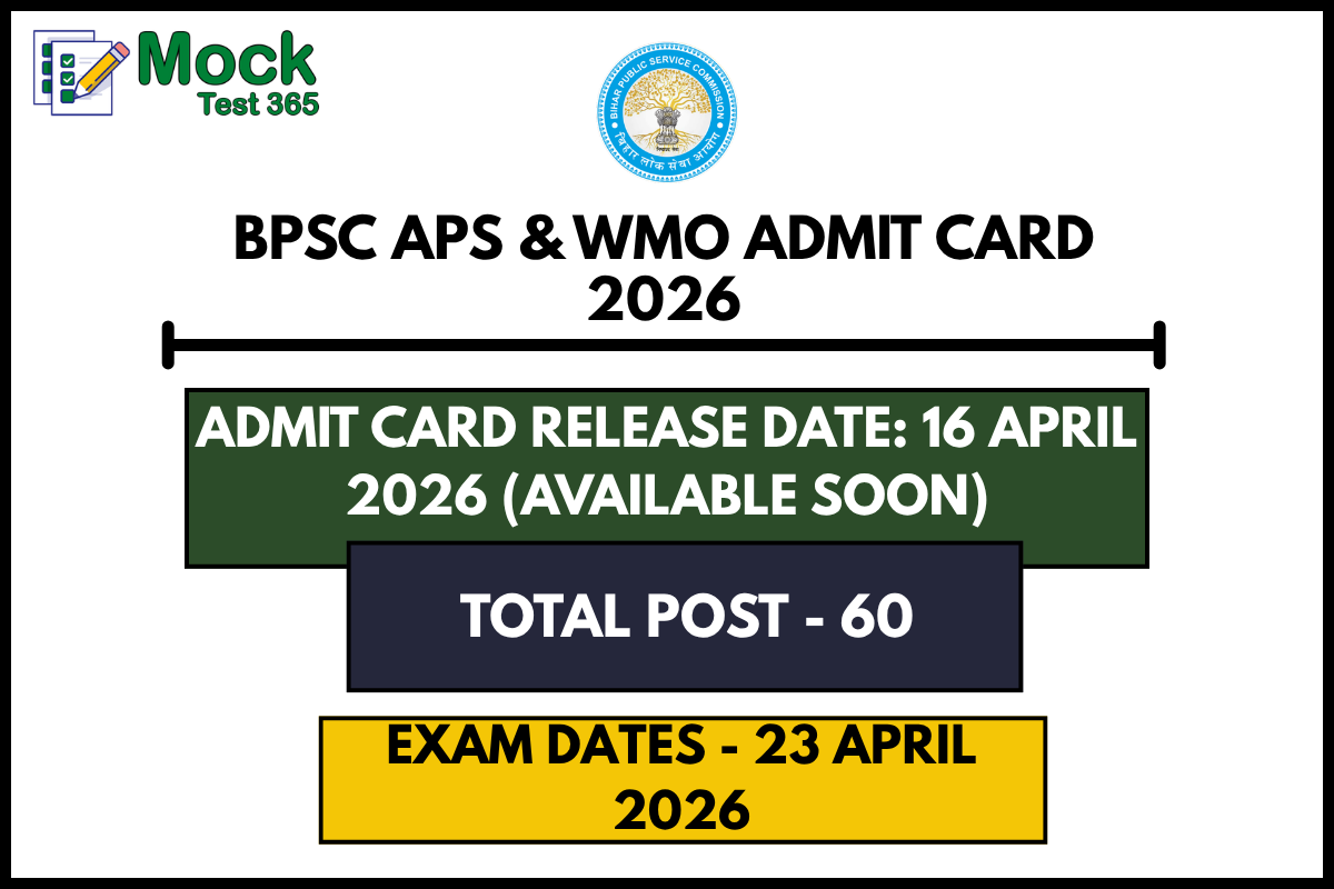 BPSC APS & WMO Admit Card 2026