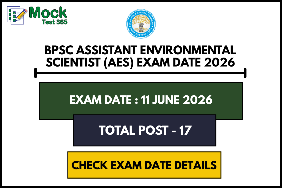 BPSC Assistant Environmental Scientist (AES) Exam Date 2026