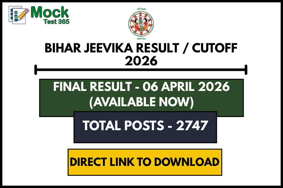 Bihar JEEVIKA Result Cutoff 2026