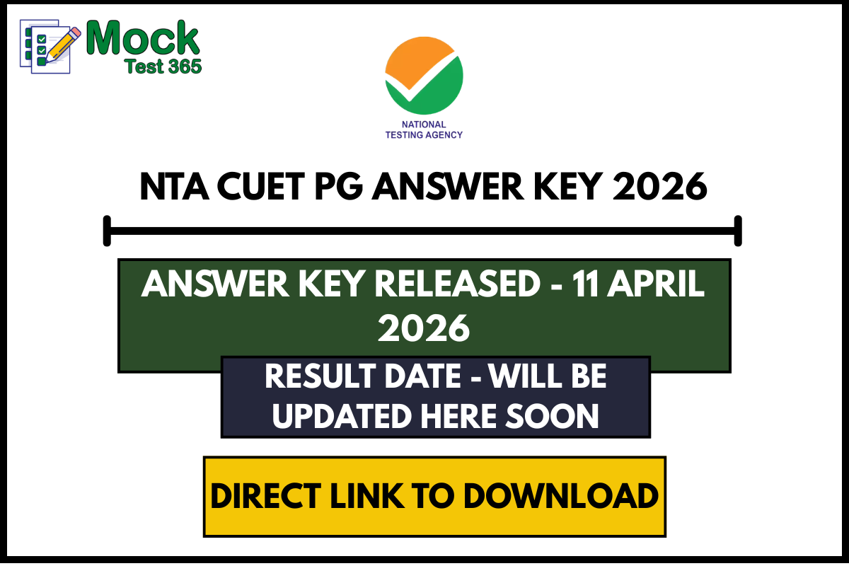 NTA CUET PG Answer Key 2026