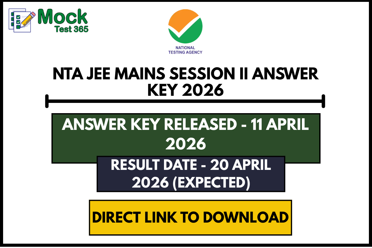 NTA JEE Mains Session II Answer Key 2026