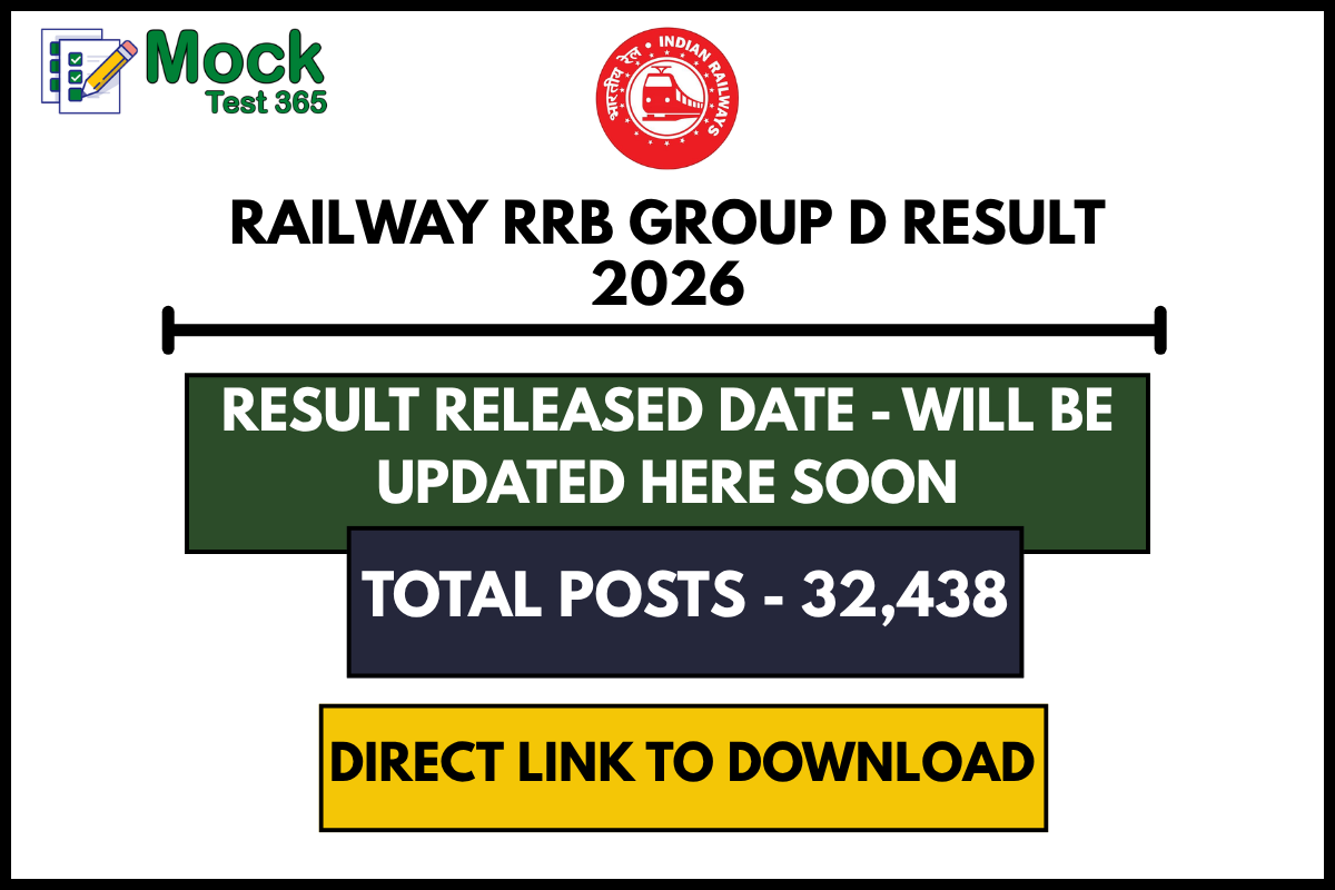 Railway RRB Group D Result 2026