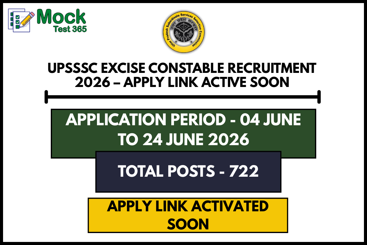 UPSSSC Excise Constable Recruitment 2026 – Apply Link Active Soon