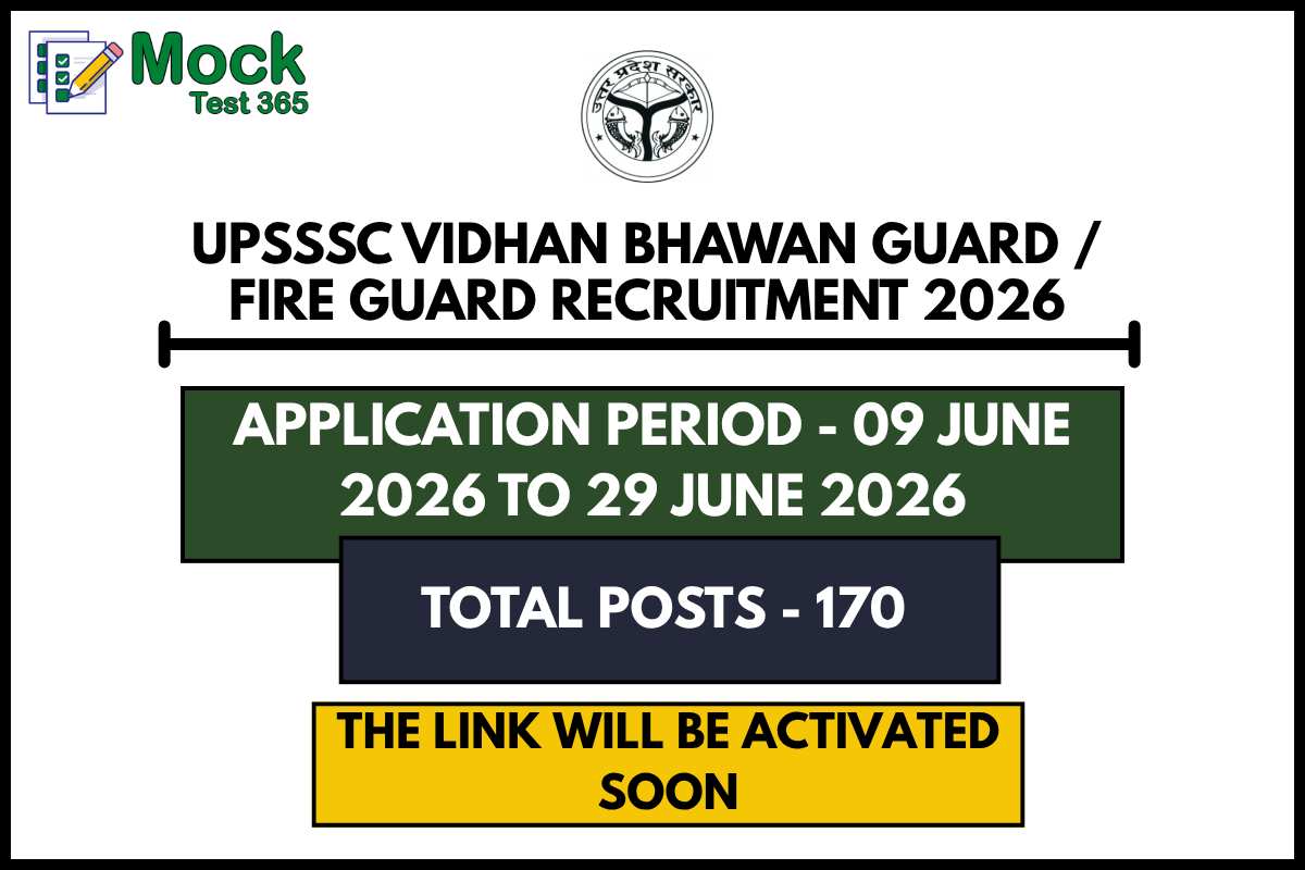 UPSSSC Vidhan Bhawan Guard Fire Guard Recruitment 2026